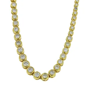 11.95-Carat Diamond Riviera Bezel Necklace