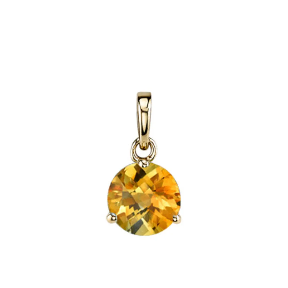 14k Gold 7mm Gemstone Necklace