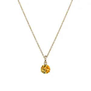 14k Gold 7mm Gemstone Necklace