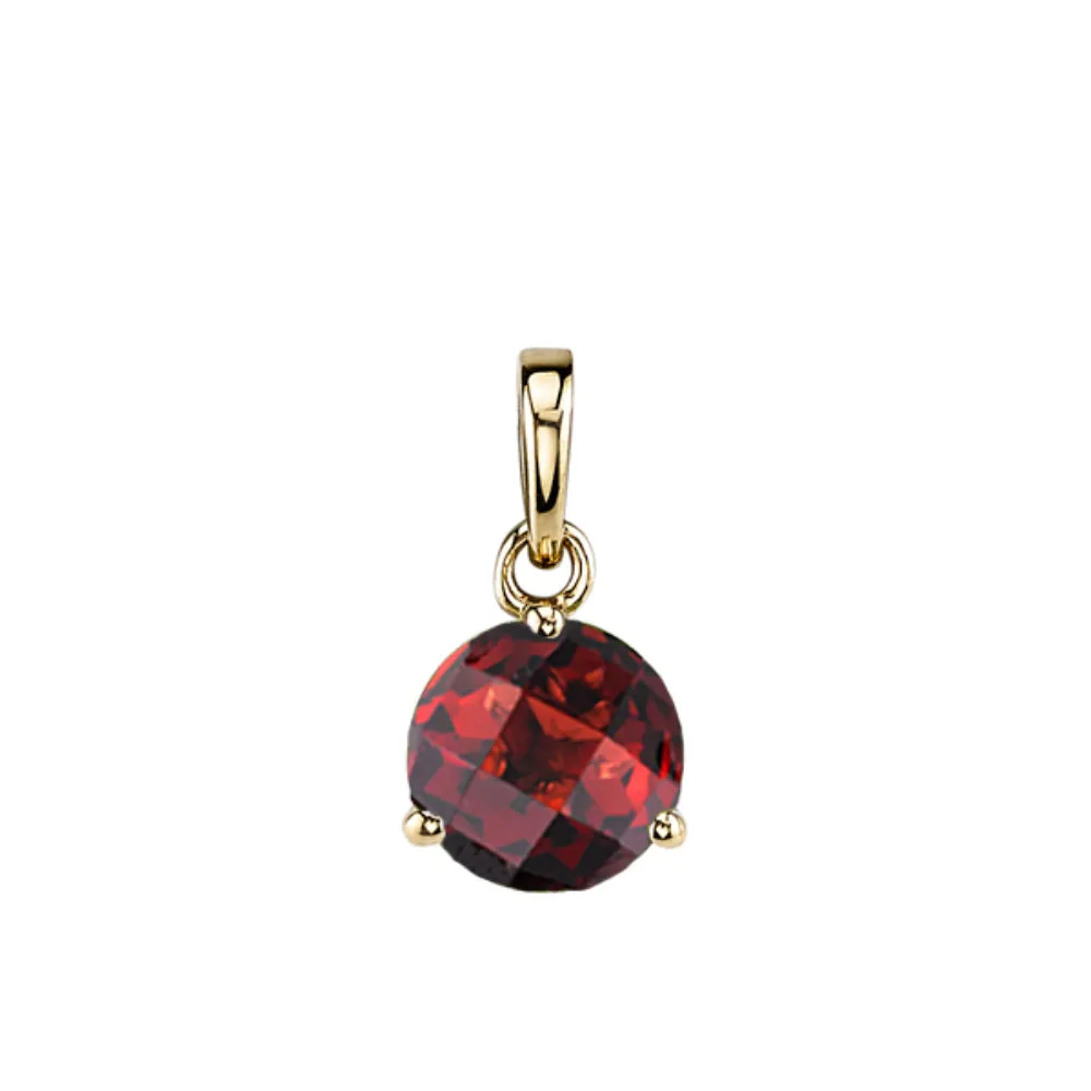 14k Gold 7mm Gemstone Necklace