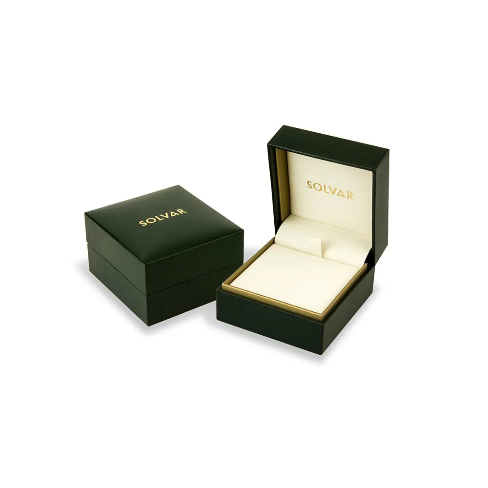 14K Gold Emerald Trinity Knot Pendant