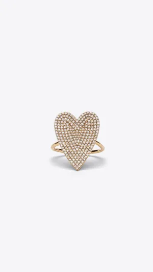14k Gold Heart Ring