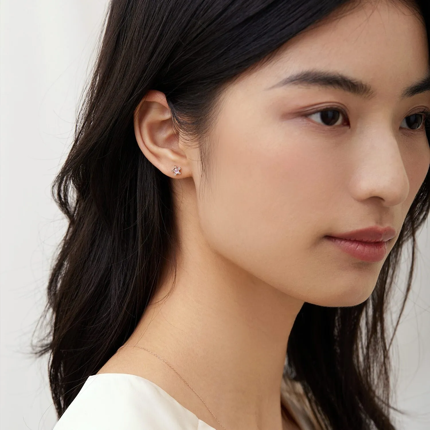 14k Rose Gold Estelle Studs