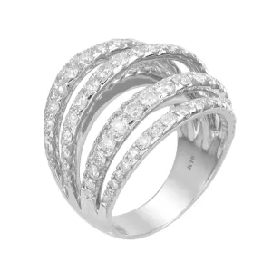18k Gold & Diamond Cocktail Ring - 2.56ct