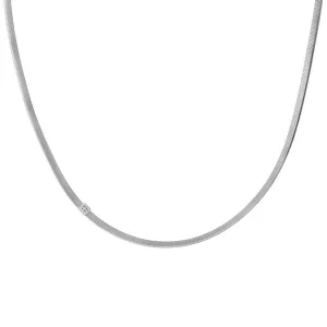 18K White Gold and Diamond Single Station Necklace