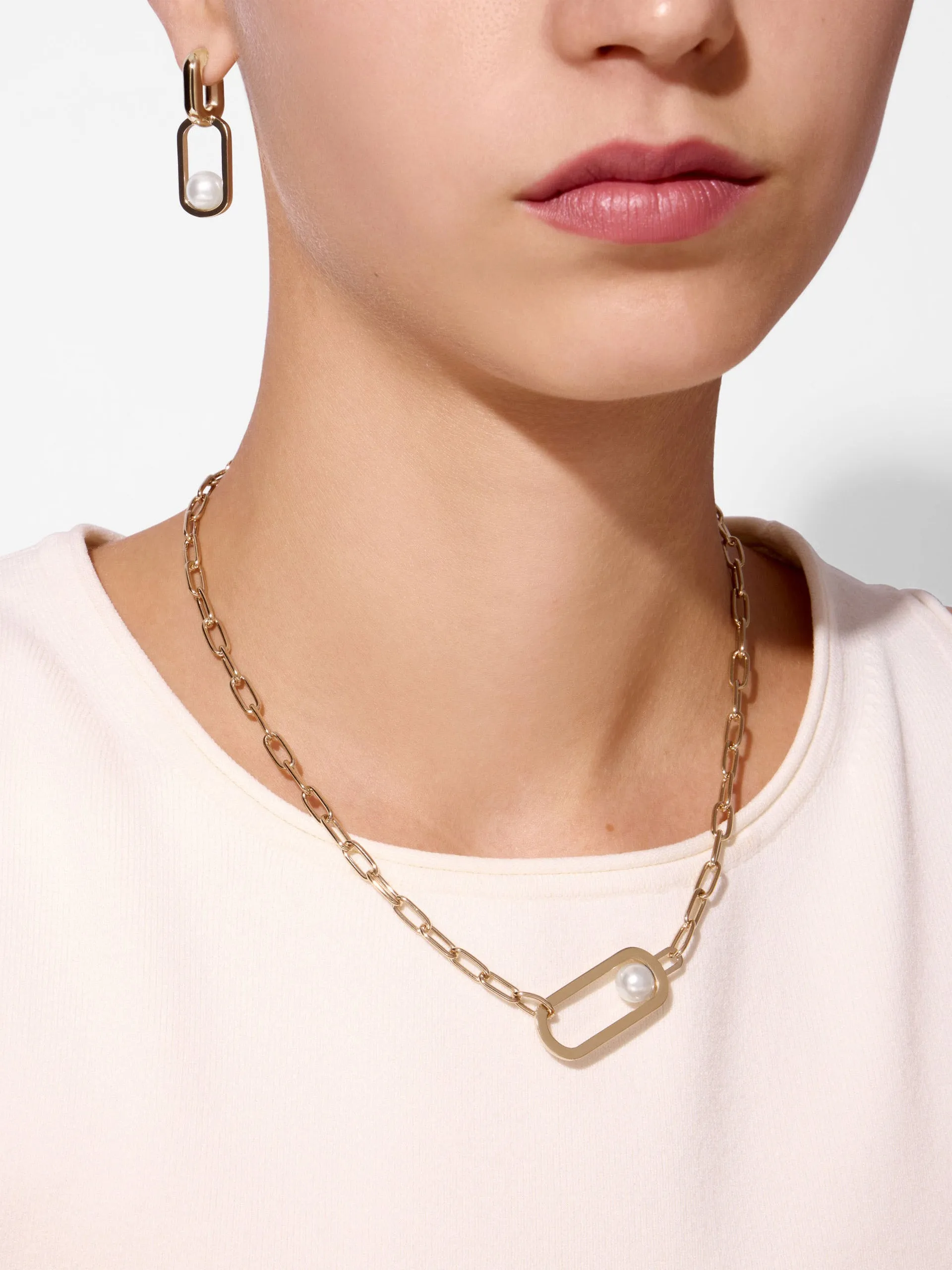 22 carat gold gilded Lana pearl necklace