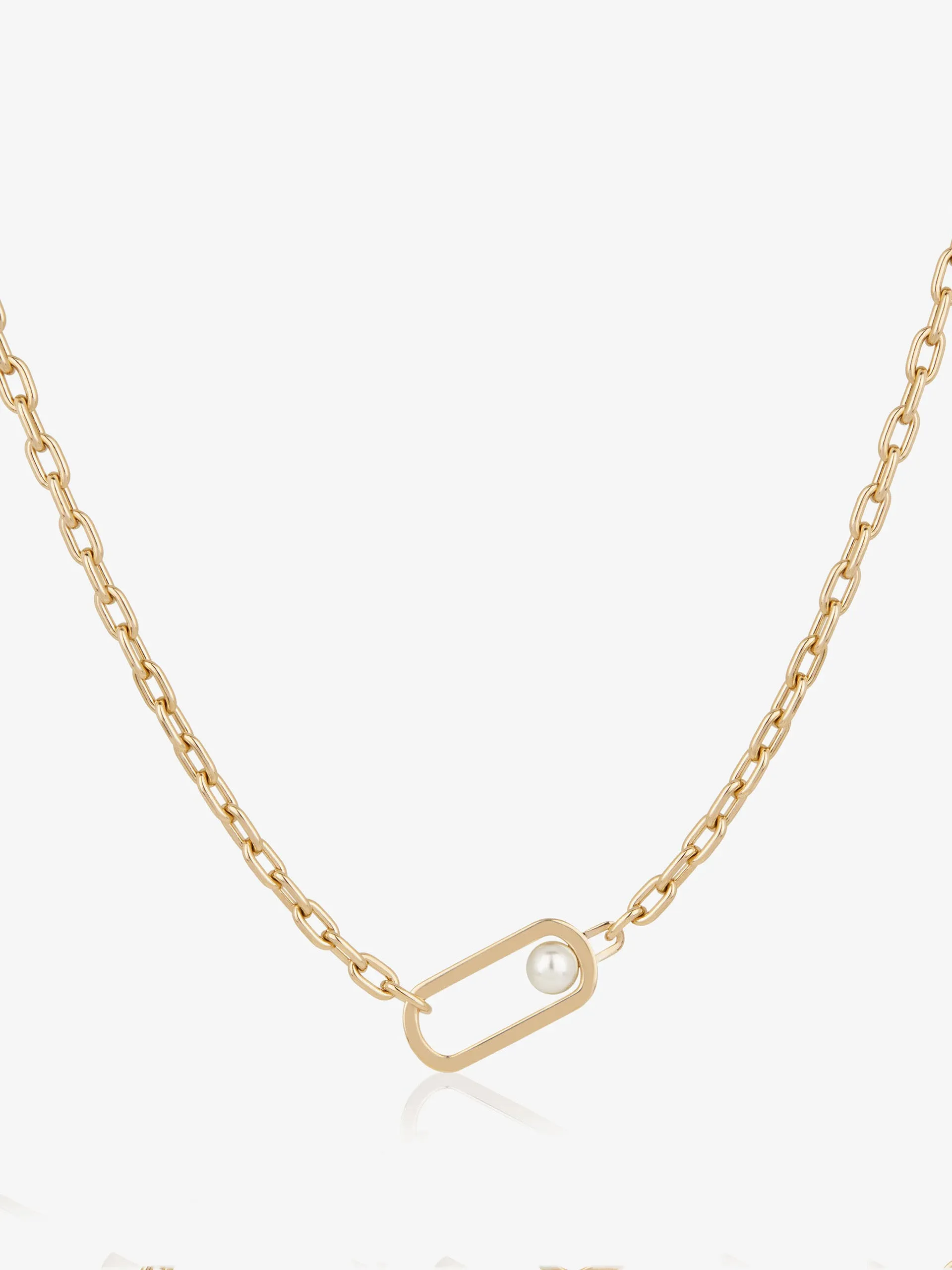 22 carat gold gilded Lana pearl necklace