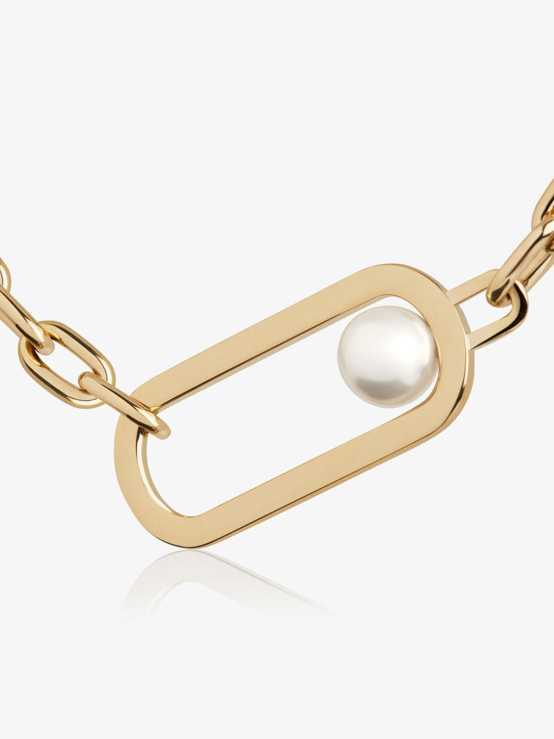 22 carat gold gilded Lana pearl necklace