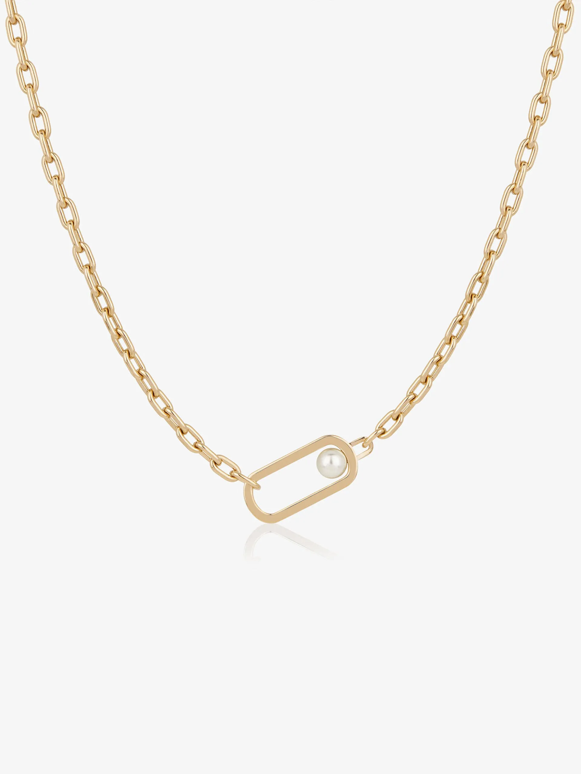 22 carat gold gilded Lana pearl necklace