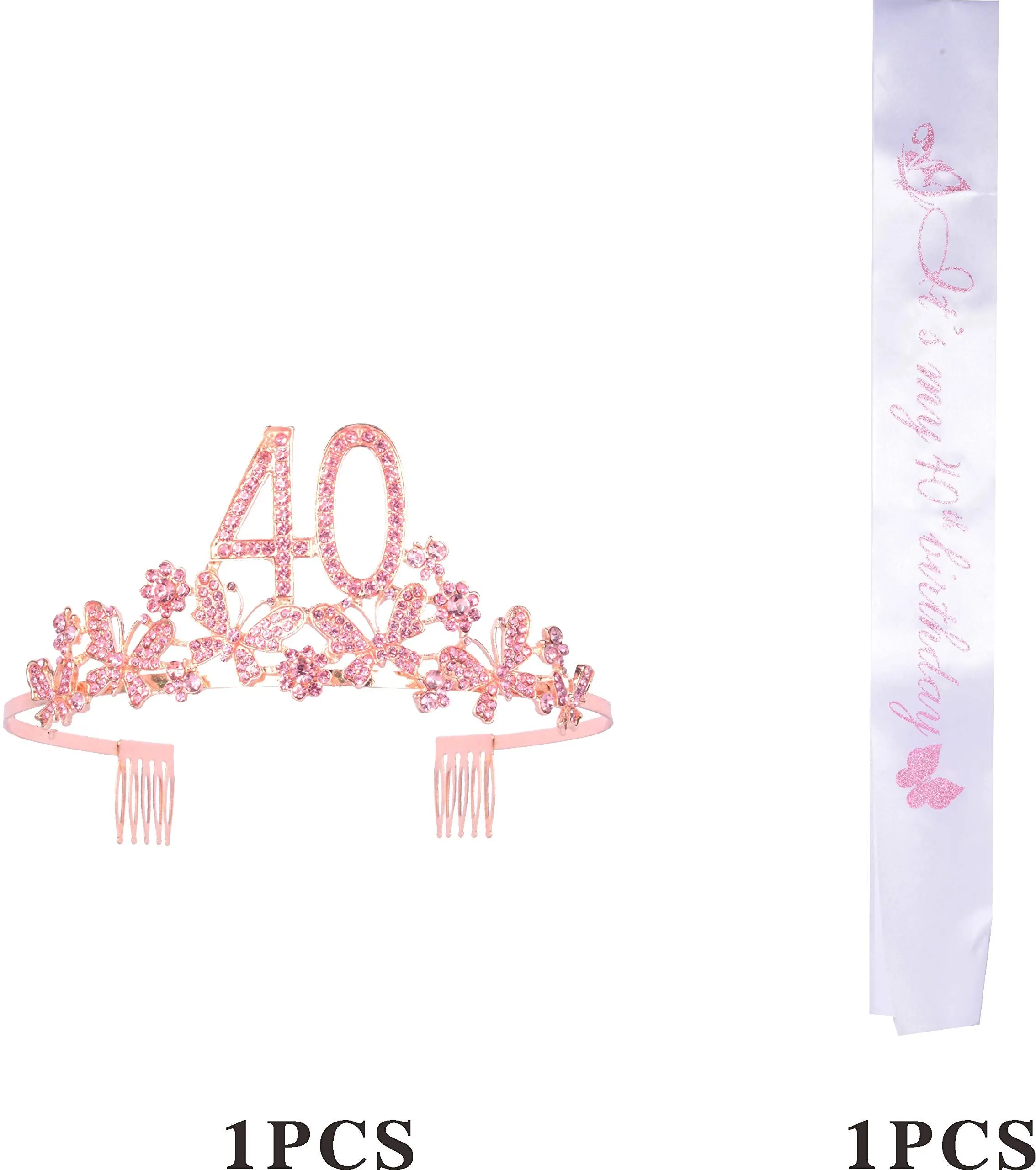 40th Birthday Decorations,40th Birthday Decorations for Women,40th Birthday Sash,40th
