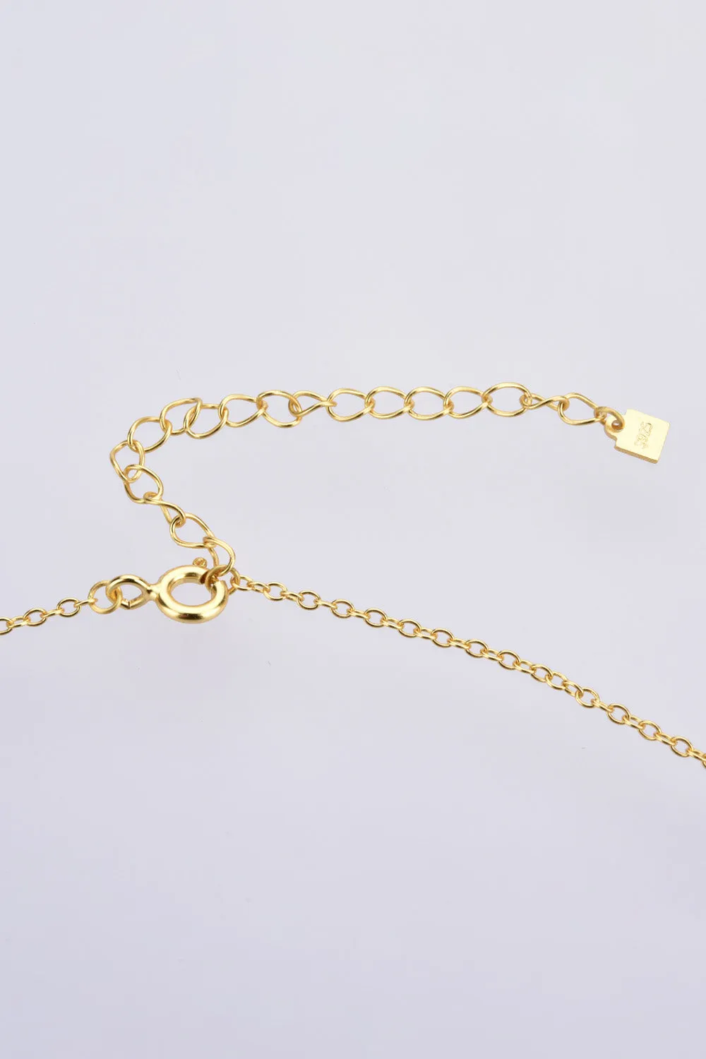 925 Sterling Silver Zircon Necklace