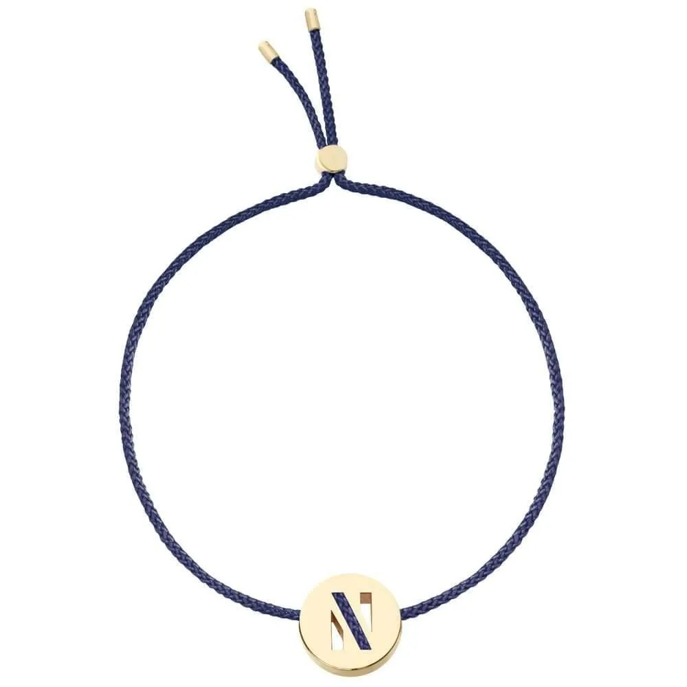 ABC's - N 18K Gold Plated Bracelet