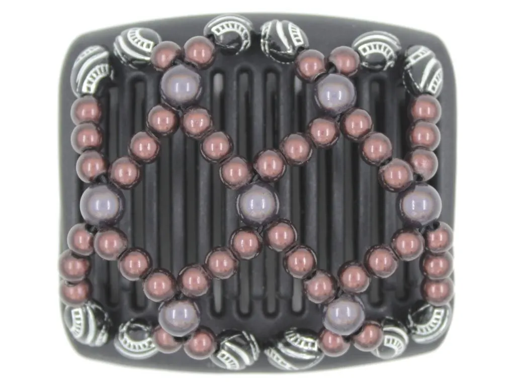 African Butterfly Chameleon Hair Comb - Ndalena Black 29