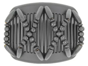 African Butterfly Hair Comb - Beada Black 18