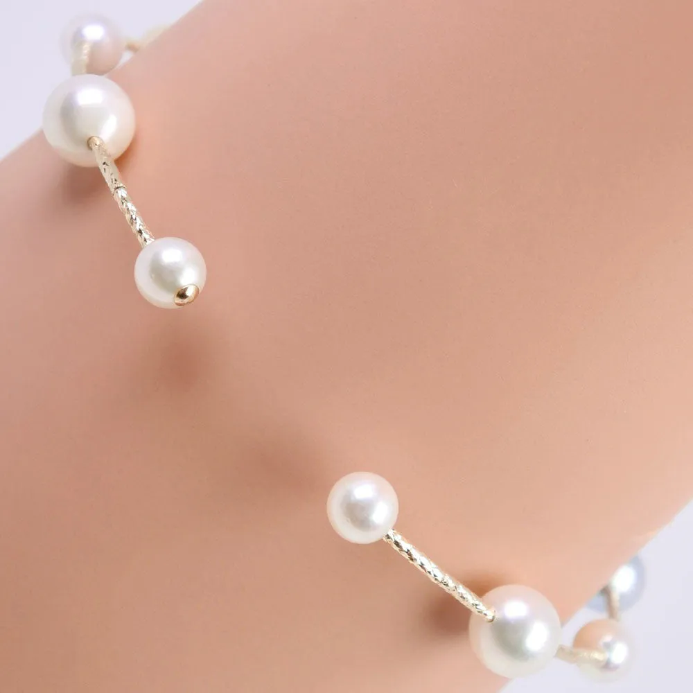 Akoya Pearl Bracelet K18 Yellow Gold