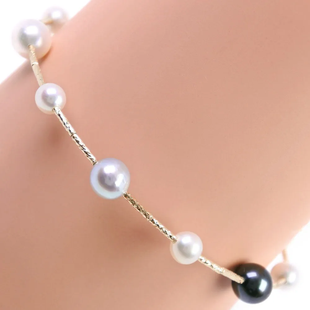 Akoya Pearl Bracelet K18 Yellow Gold