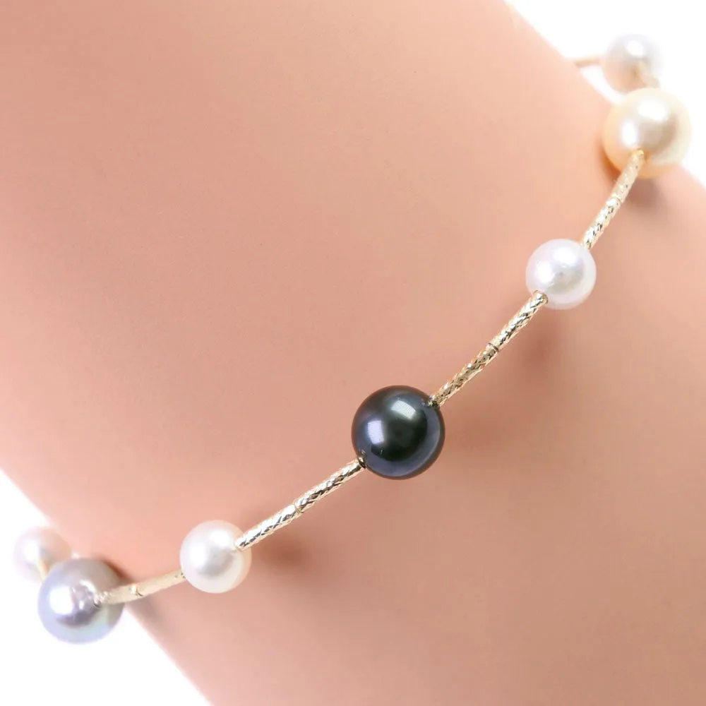 Akoya Pearl Bracelet K18 Yellow Gold