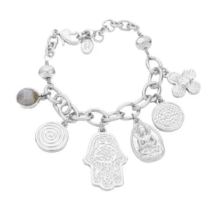 Antique Hamsa Chain Bracelet