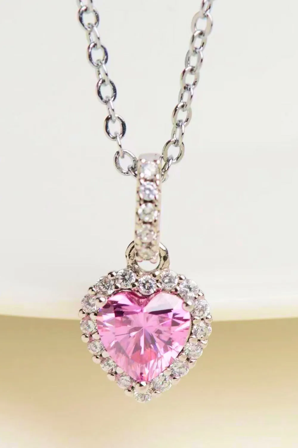 *APP EXCLUSIVE* 1 Carat Moissanite Heart Pendant Necklace