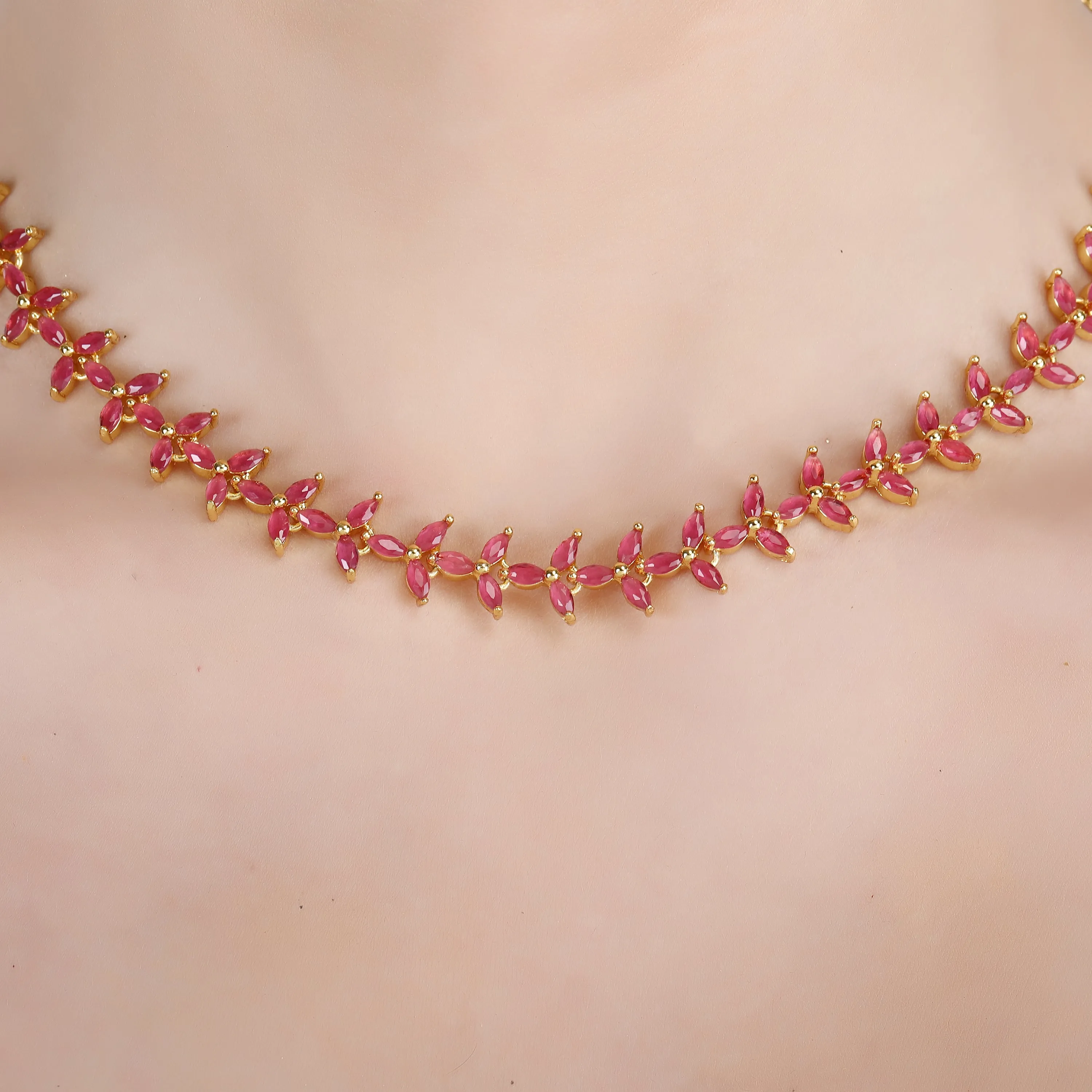 Ashmita Zircon Pendant Set