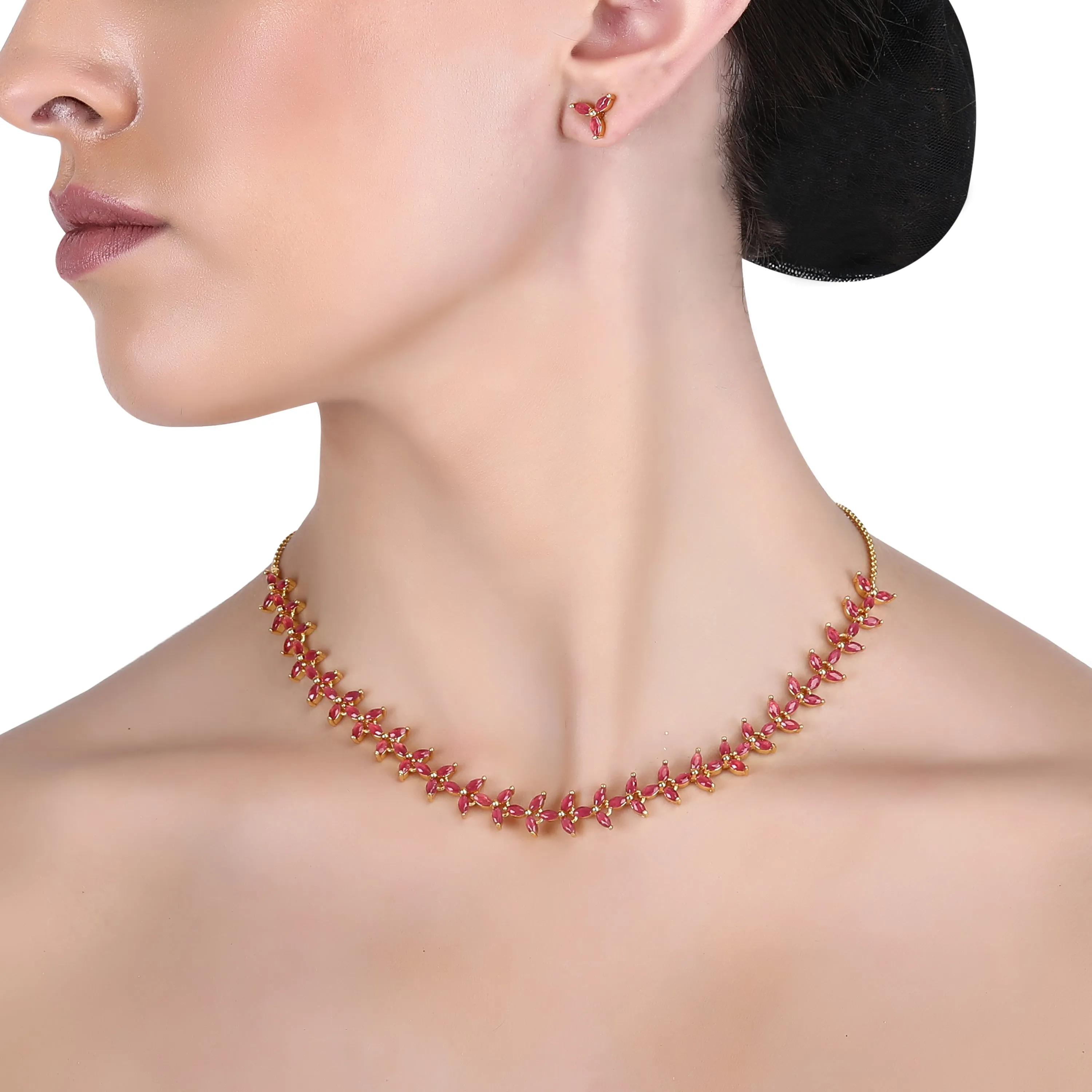 Ashmita Zircon Pendant Set