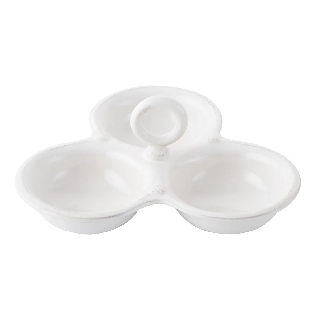 Berry & Thread Triple Bowl Server - Whitewash
