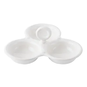 Berry & Thread Triple Bowl Server - Whitewash