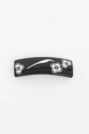 Black & White Enamel Hair Clip