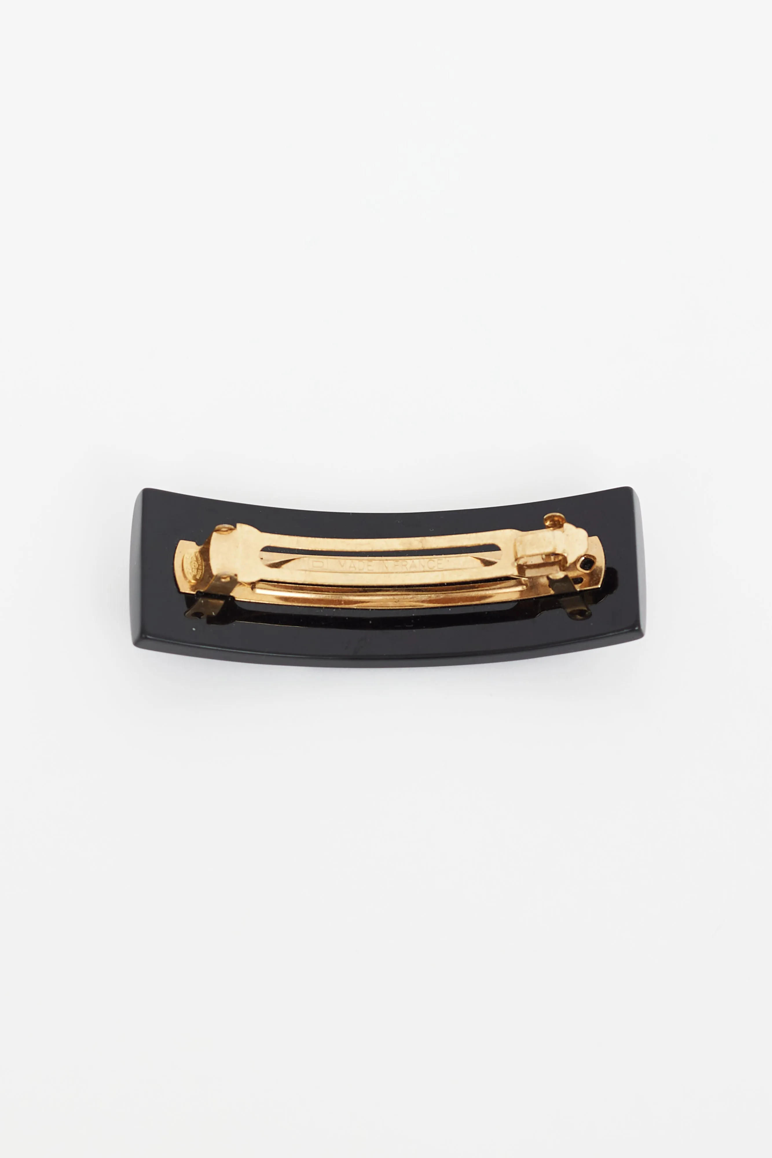 Black & White Enamel Hair Clip