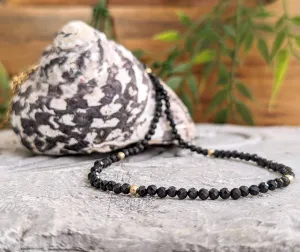 Black Spinel bead necklace