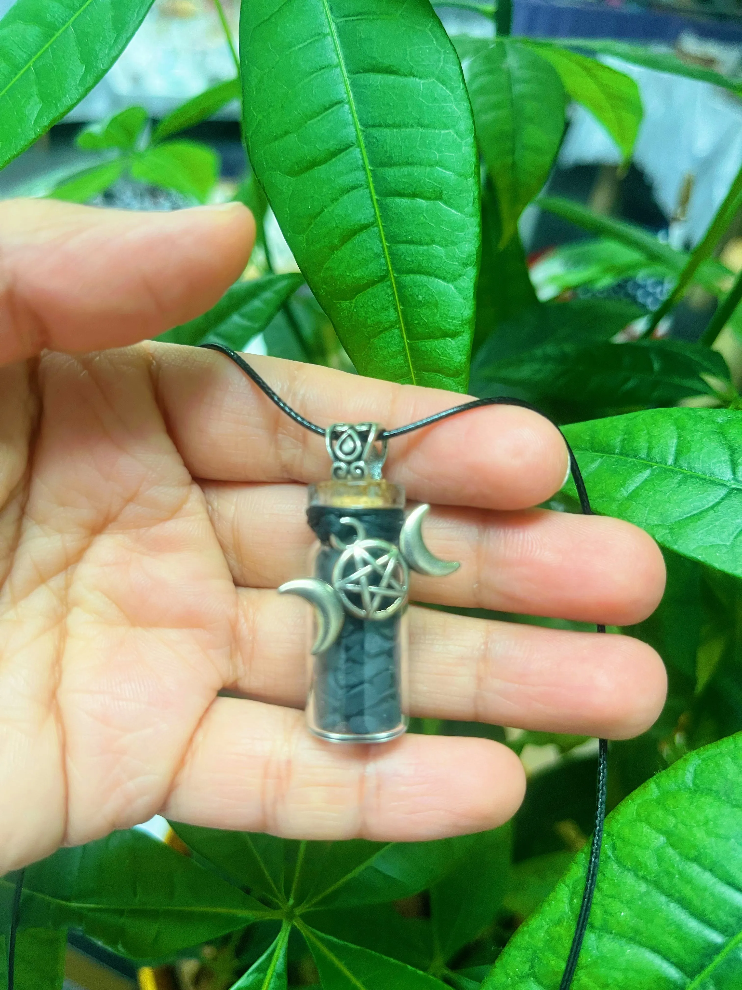 Bottle crystal necklace