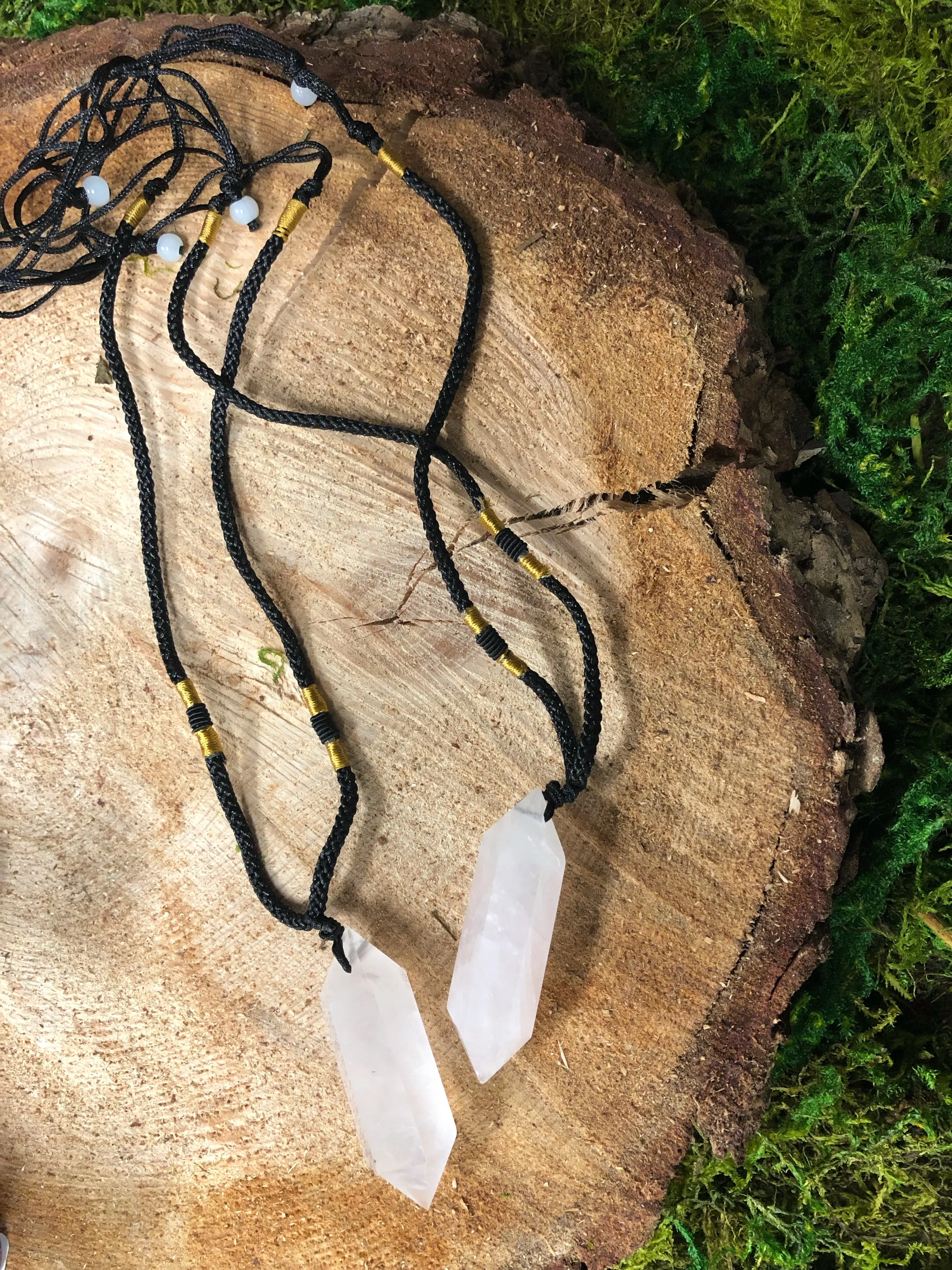 Bottle crystal necklace