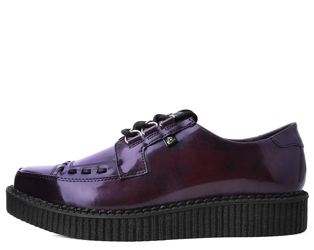Burgundy Rub Off Pointed Anarchic Creeper