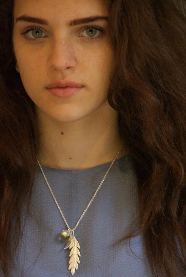 Buttercup & Facetted Stone Necklace floral Jewellery