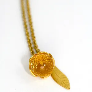 Buttercup & Facetted Stone Necklace floral Jewellery