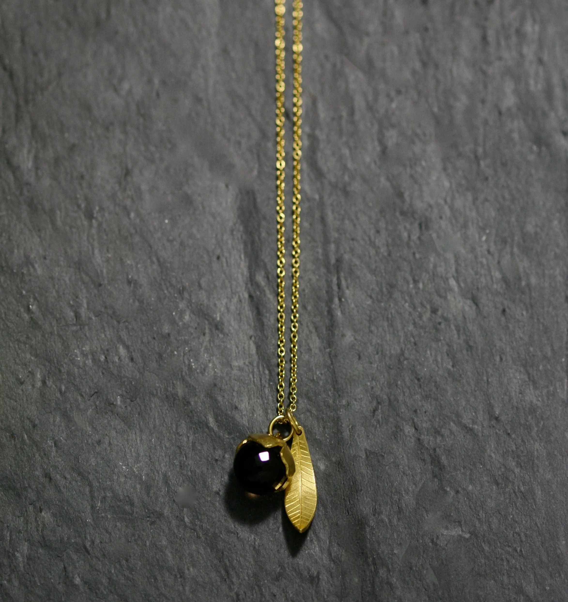 Buttercup & Facetted Stone Necklace floral Jewellery