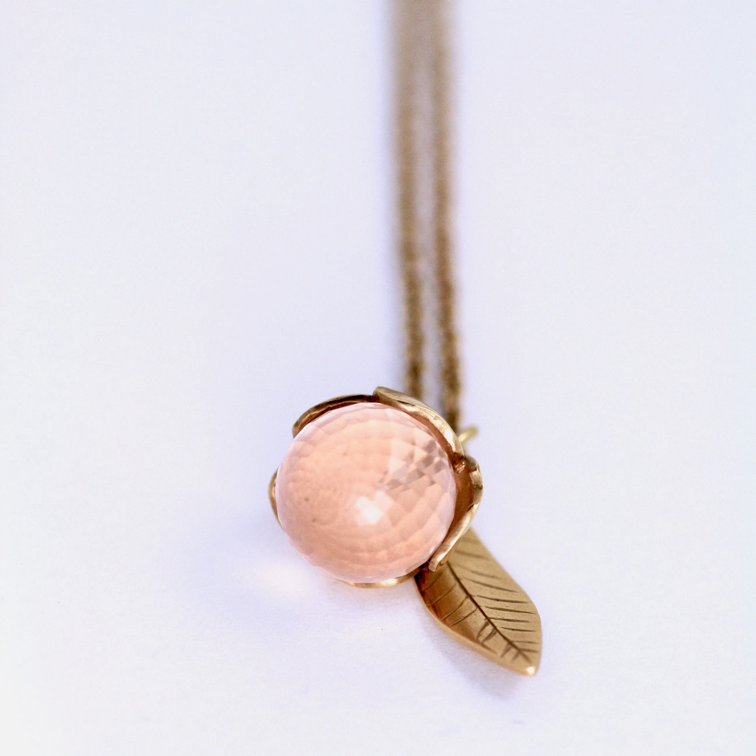 Buttercup & Facetted Stone Necklace floral Jewellery