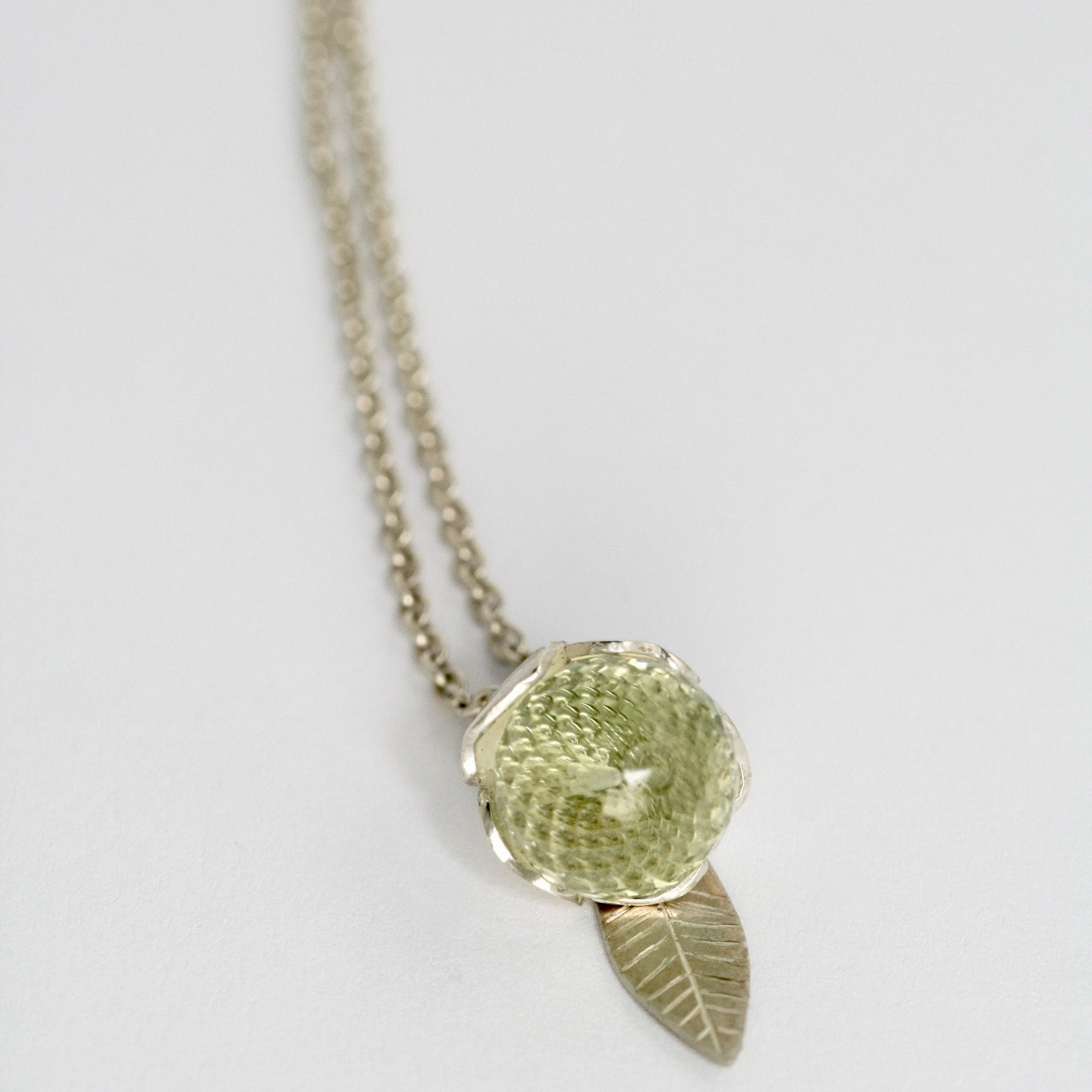 Buttercup & Facetted Stone Necklace floral Jewellery