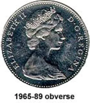 Canada Nickel 1971 5 cents  (Elizabeth II) 4.54gr .999
