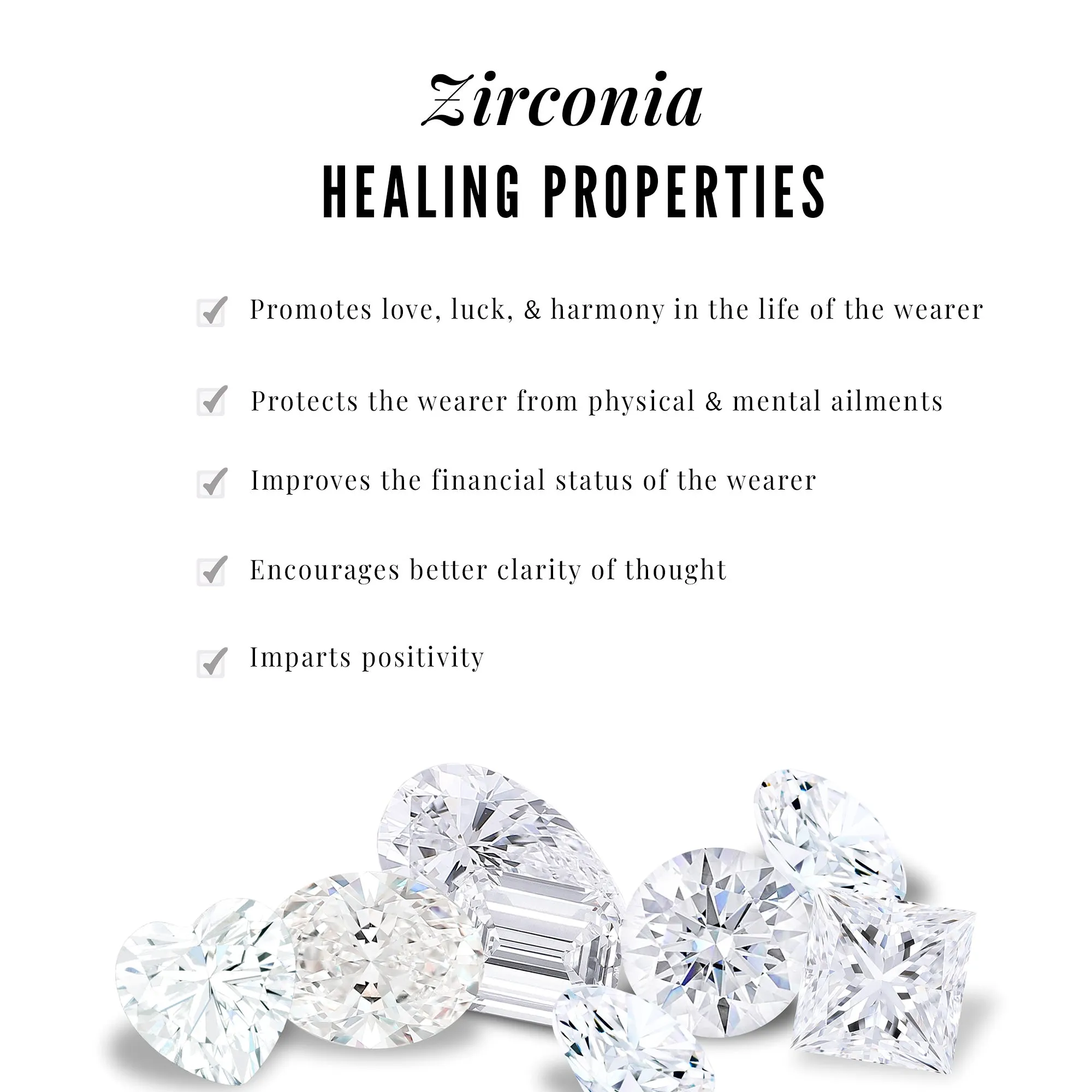 Certified Zircon Simple Cross Pendant Necklace