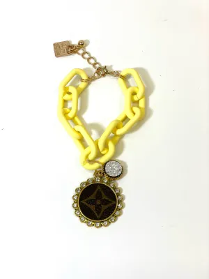 Chain bracelet yellow