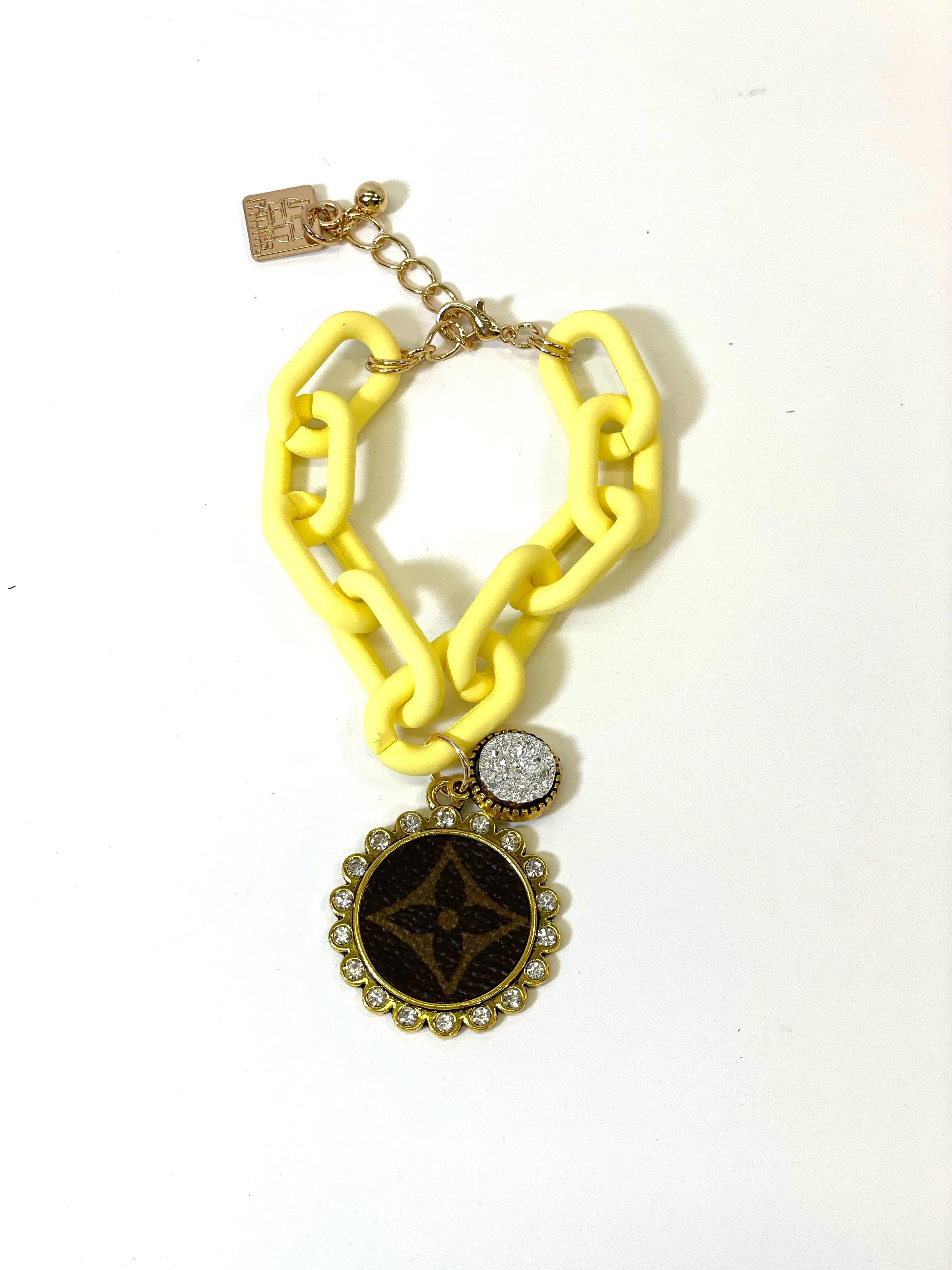 Chain bracelet yellow
