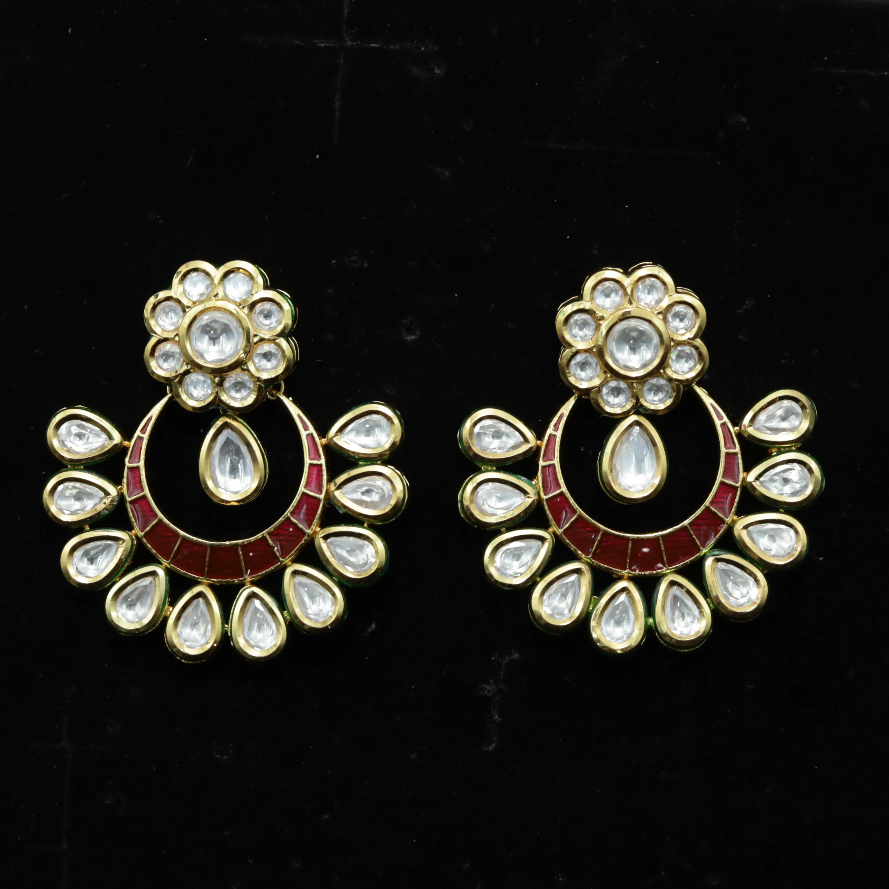 Chandbali Kundan Earring 6559-28