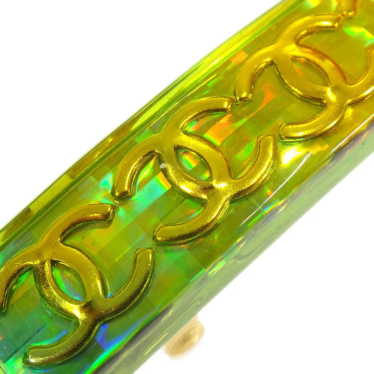 Chanel 1997 Rainbow Lucite Hair Clip Barrette