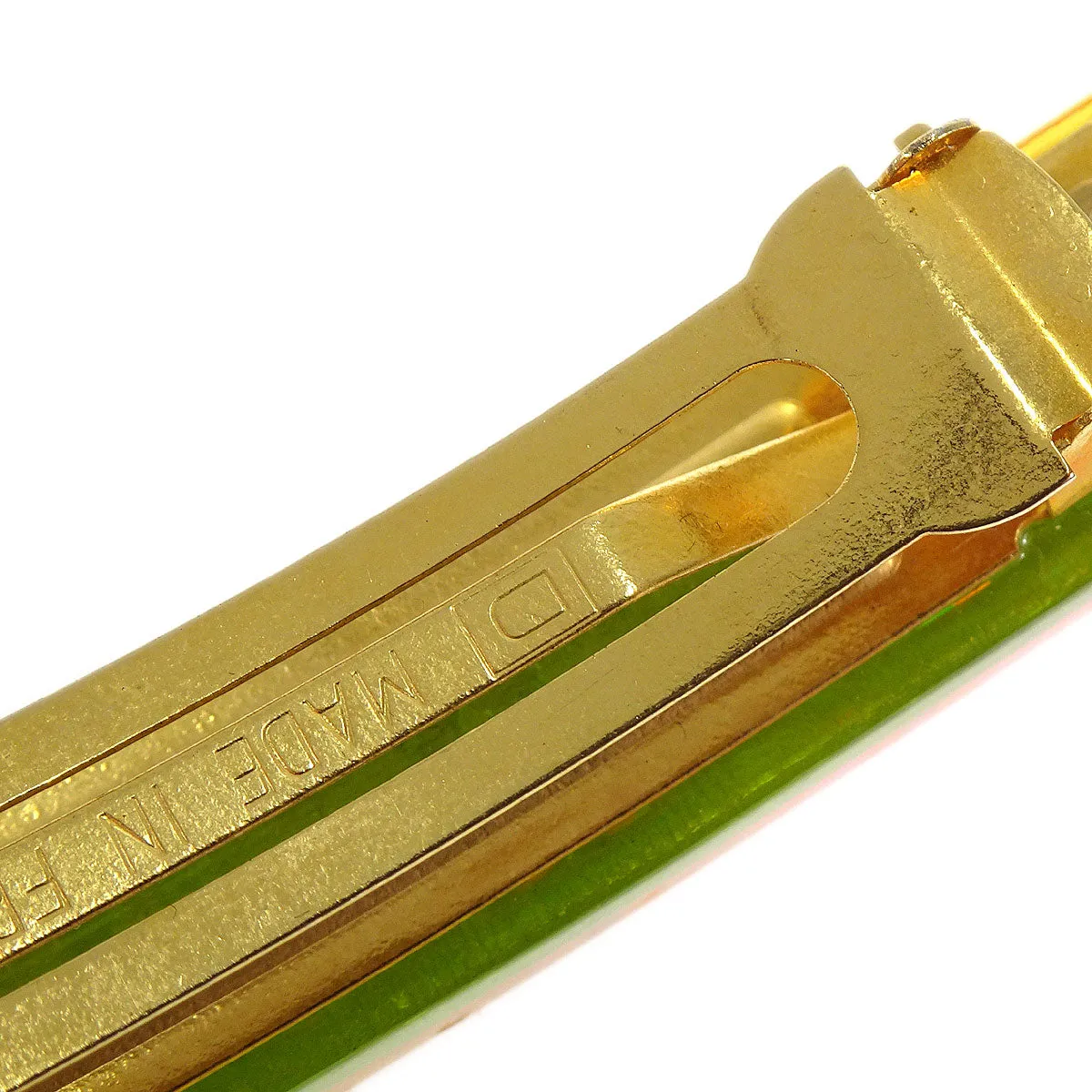 Chanel 1997 Rainbow Lucite Hair Clip Barrette