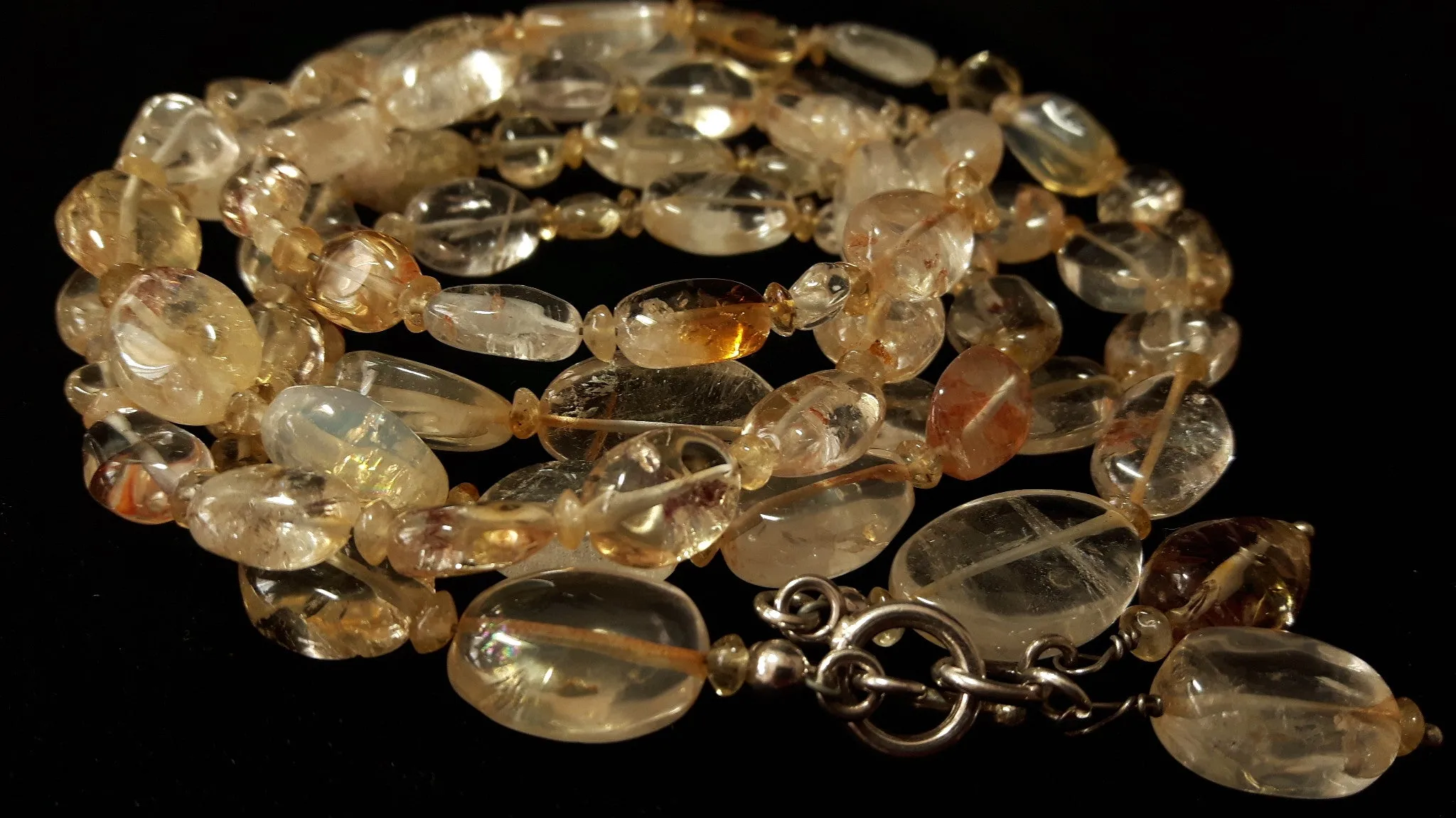 Citrine Silver Necklace