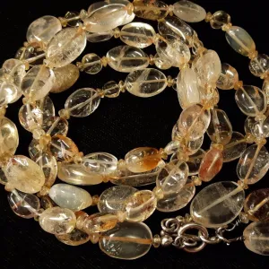 Citrine Silver Necklace