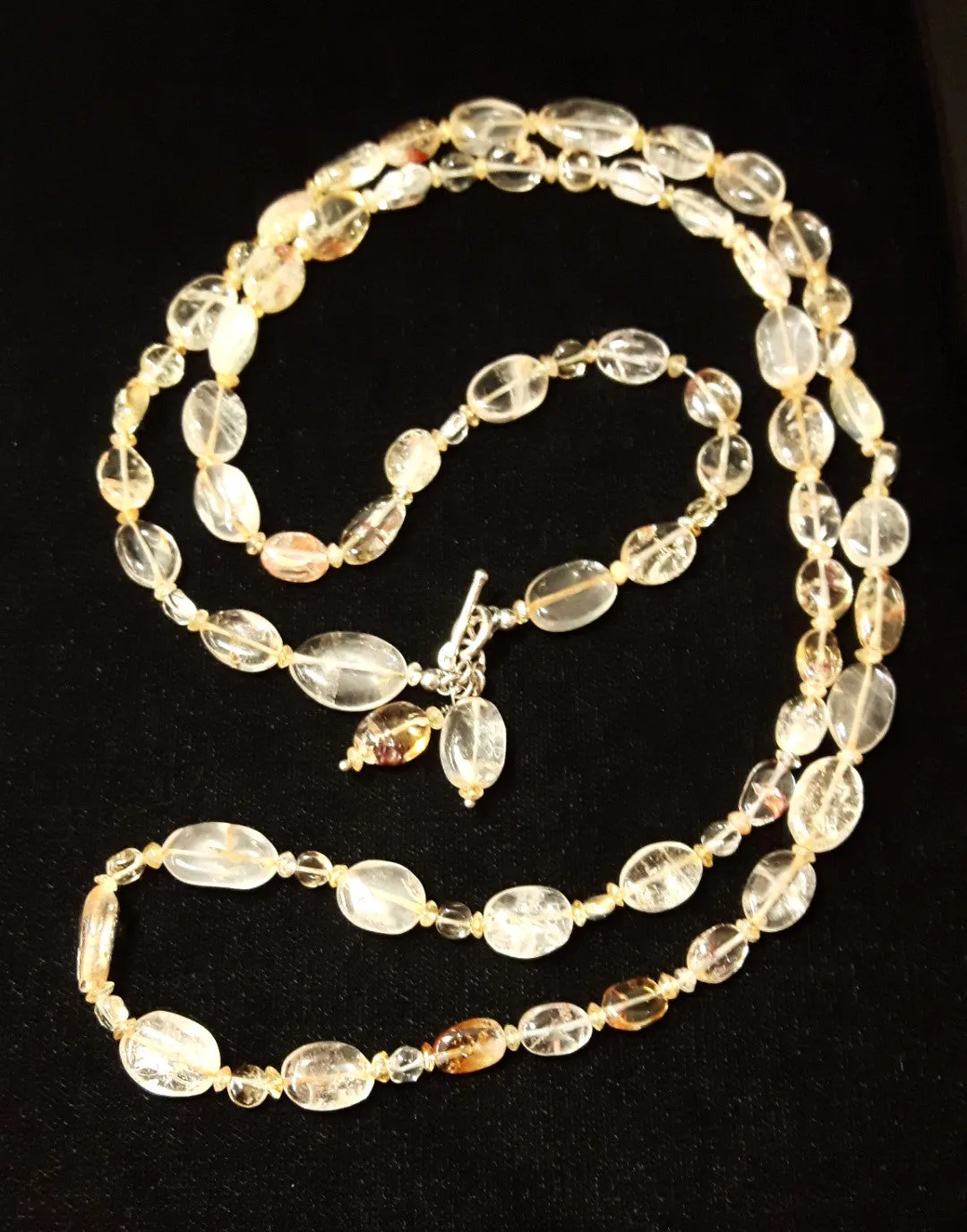 Citrine Silver Necklace