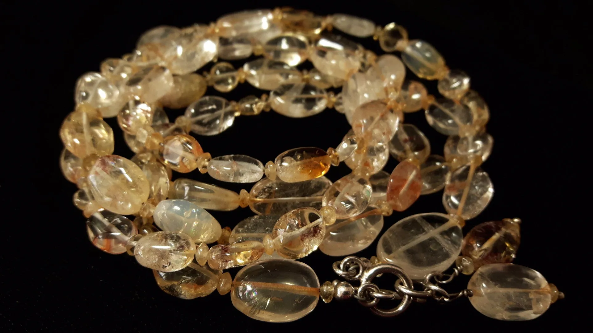 Citrine Silver Necklace