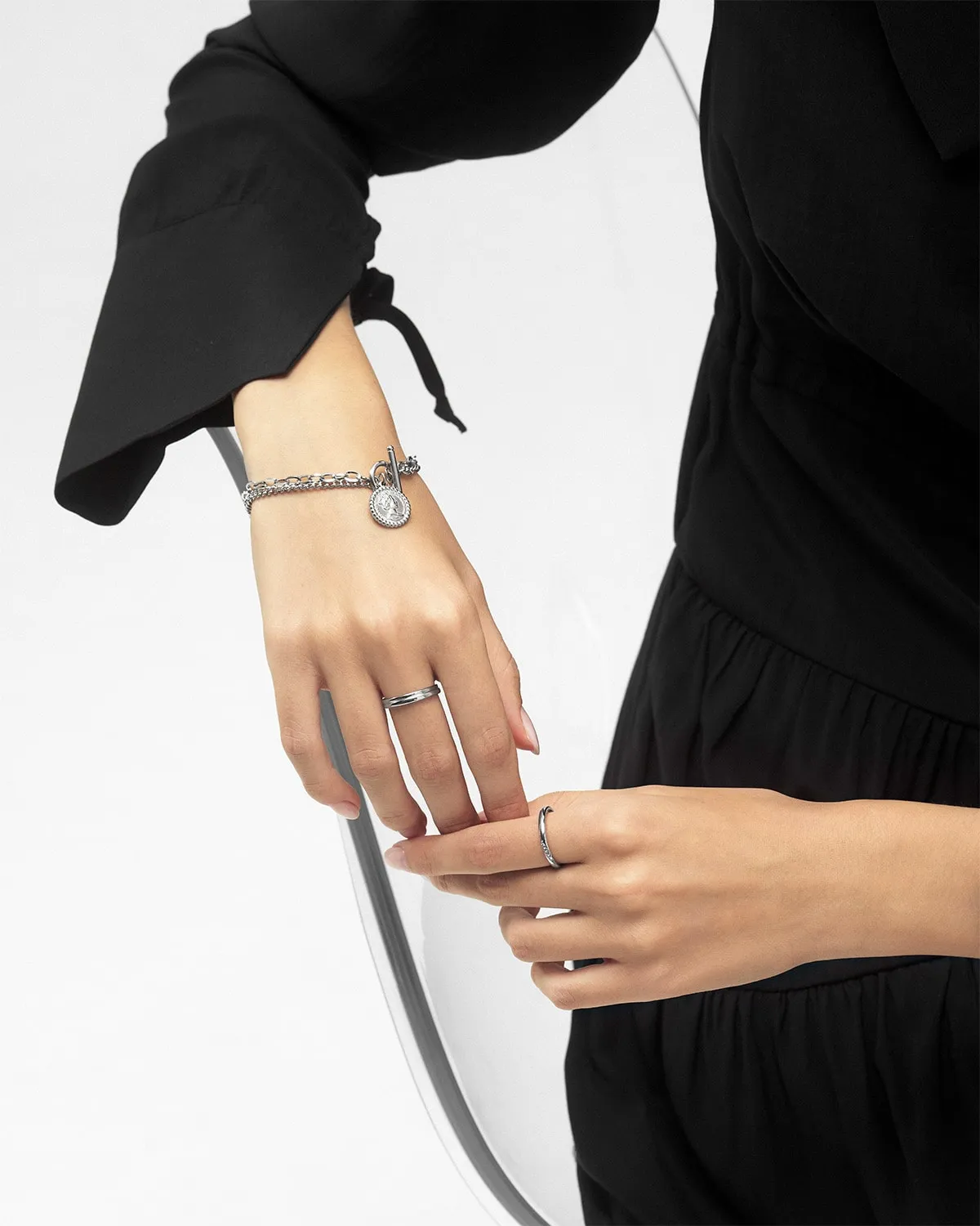 Coin chain bracelet